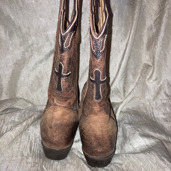 JB DILLON HANDMADE WESTERN BOOTS WOMENS SIZE 7.5B - Picture 6 of 9